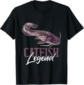 Fisherman Catfish Angler Catfishing Fishing Catfish Legend T-Shirt