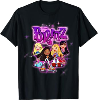Bratz Group Airbrush Design Retro Style Fashion Pose T-Shirt