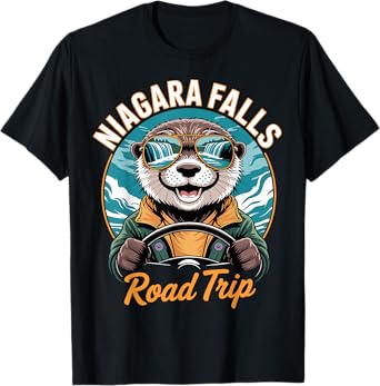 Road Trip Squad Niagara Falls Souvenirs Family 2025 Otters T-Shirt