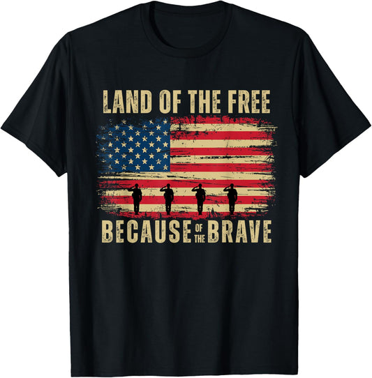 Patriotic Usa Flag U.s. Heroes Happy 4th Of July T-shirt