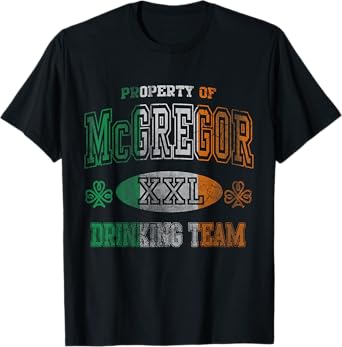 McGregor Irish Drinking Team St Patricks Day Ireland Couples T-Shirt