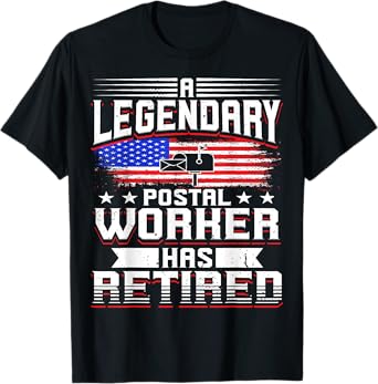 Retired Postal Worker Mailman Retirement T-Shirt