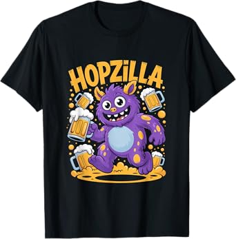 Hopzilla Beer Monster Hoppy IPA Brewery Party T-Shirt