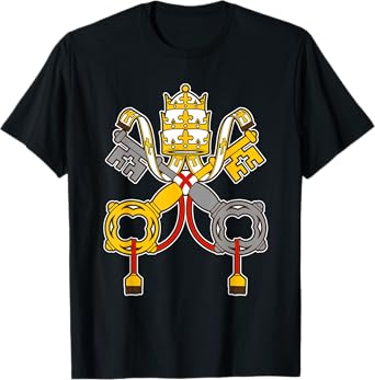 St Peter Shirt - Vintage Catholic t Art keys to the kingdom T-Shirt
