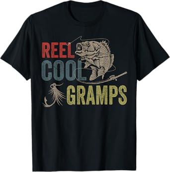 Reel Cool Gramps Fishing Father's Day Gift T-Shirt