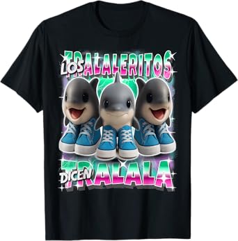Los Tralaleritos Dicen Tralala Italian-Brainrot Shark Kids T-Shirt