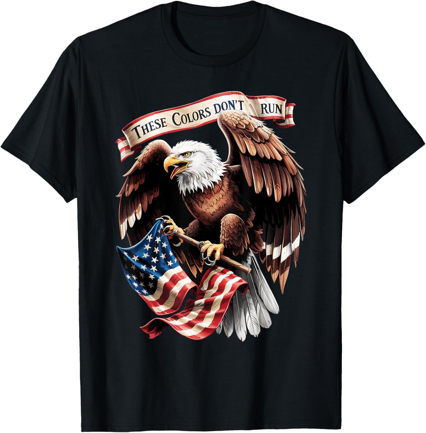 Happy Memorial Patriotic Veteran 4th of July American Flag T-Shirt
