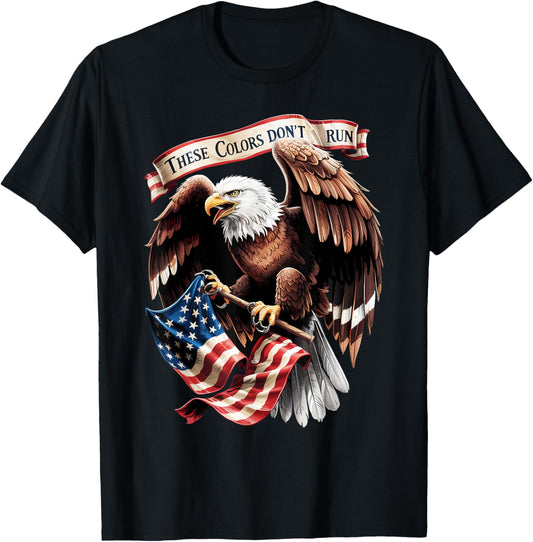 Happy Memorial Patriotic Veteran 4th of July American Flag T-Shirt