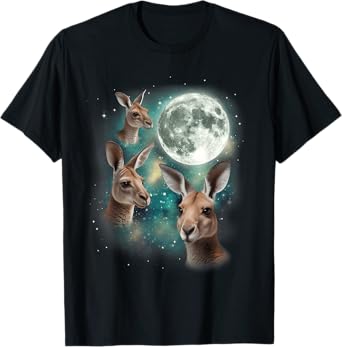 Three Roo Moon | 3 Roo Funny Weird Cursed Meme T-Shirt