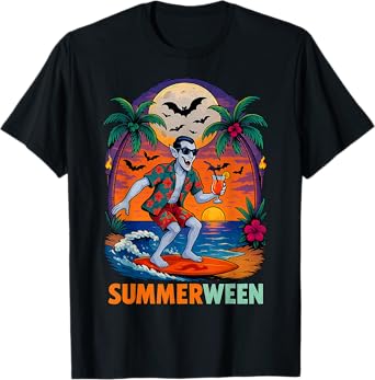 Halloween Summer Ween Dracula Costume Beach Party Halloween T-Shirt