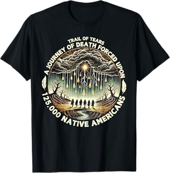 Trail Of Tears A Journey Of Death Forced Upon 125,000 Native T-Shirt