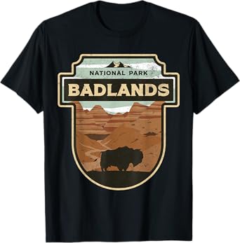 National Park Badlands South Dakota The Mount Rushmore State T-Shirt