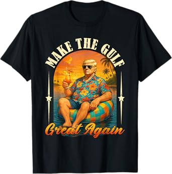 Funny Vintage Trump Shirt Make The Gulf Great Again Trump T-Shirt