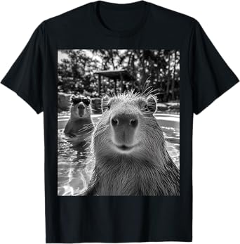 Cool Capybara Selfie T-Shirt