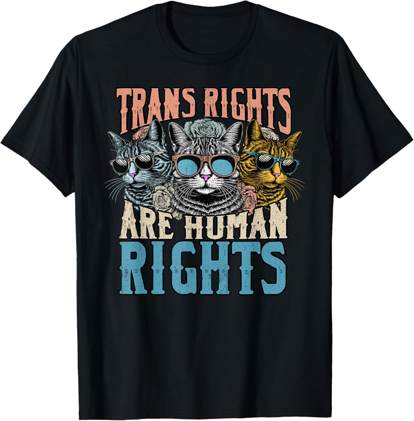 Transgender Cat Lover Trans Rights Human LGBT Pride Month T-Shirt