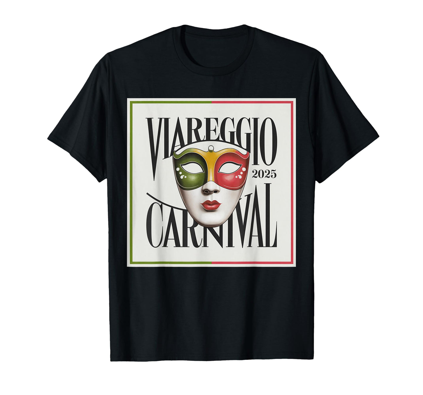 Viareggio Carnival Lively masks and festive spirit T-Shirt