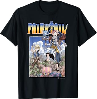 Fairy Tail Natsu Dragneel And Lucy Heartfilia On A Mission T-Shirt