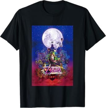 The Legend of Zelda Majora's Mask Gradient Distressed Poster T-Shirt