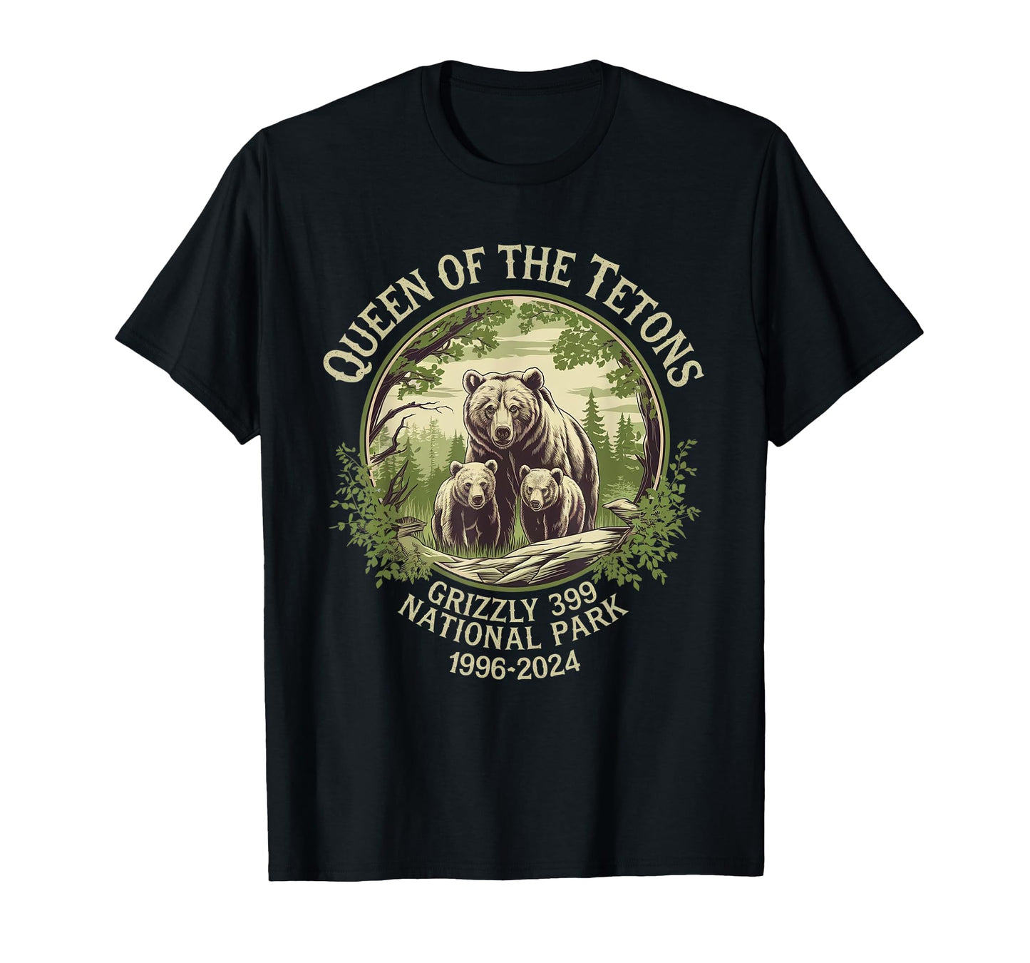 Queen Of The Tetons Grizzly 399 Wildlife Preserve 1996-2024 T-Shirt