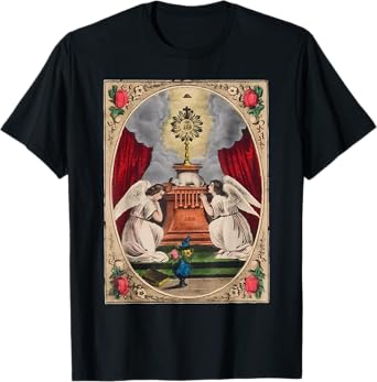 Holy Sacrament Eucharistic Adoration Catholic Altar Lamb T-Shirt