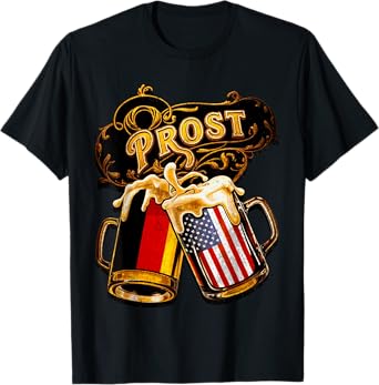 Oktoberfest German Beer Mug Prost Cheers in German T-Shirt
