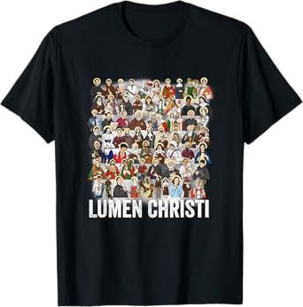 Catholic Patron Saints Latin Religious T-Shirt