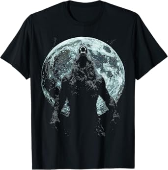 Werewolf Wolf Howling Moon Alpha Male Halloween Sigma Male T-Shirt