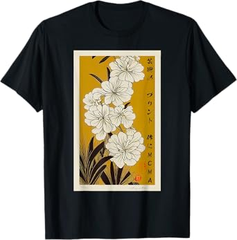 Ikebana - Japanese Floral Art Ukiyo-e Print T-Shirt