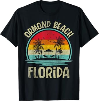 Ormond Beach Florida Palm Tree Family Summer Vacation T-Shirt