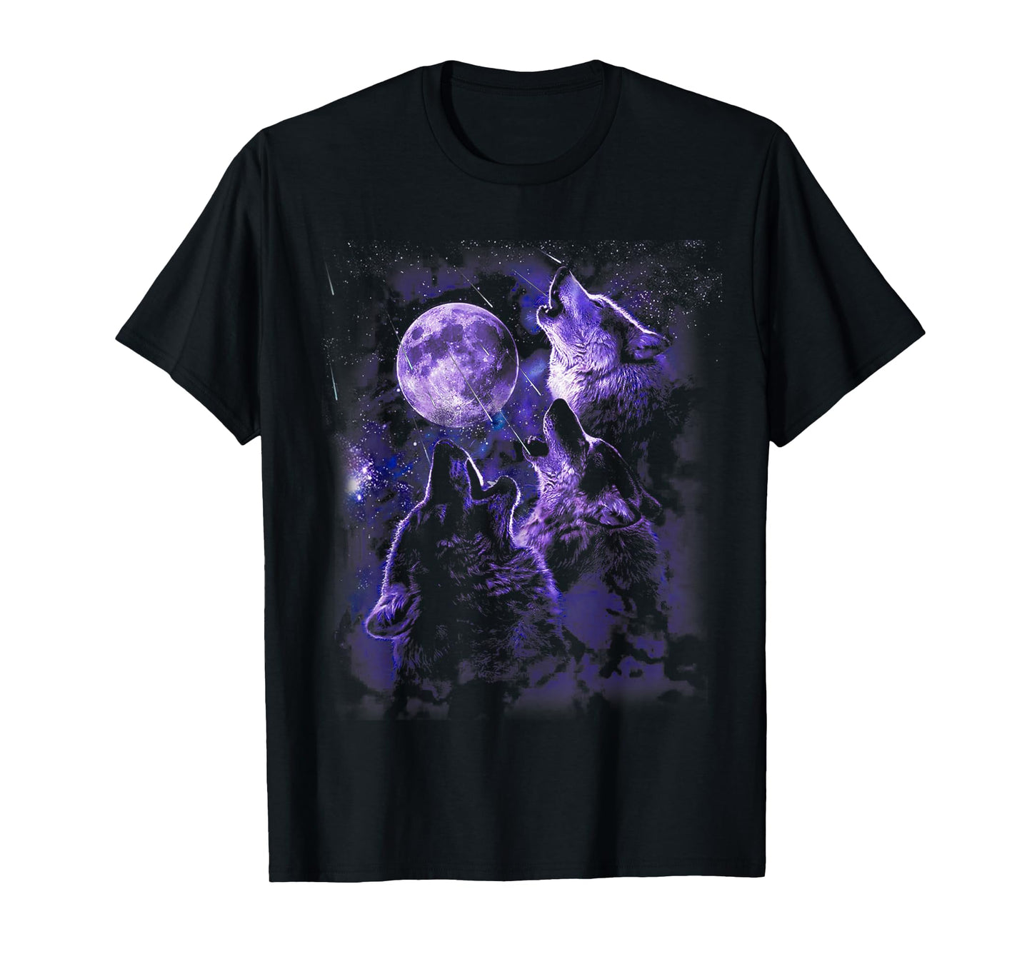 Wolf Howling At The Moon T-Shirt Wildlife Wolves Lovers Men T-Shirt