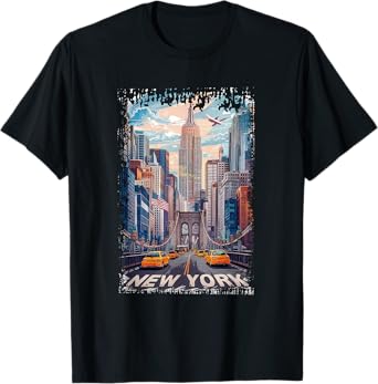 New York Gifts For Men Women NY City Vintage Sport Urban NYC T-Shirt