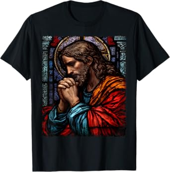 Jesus Christ Praying Catholic Church T-Shirt