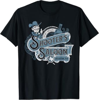 Shooter's Saloon Western Themed Neighborhood Bar Apparel T-Shirt