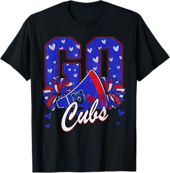 Go Cheer Cub.s Last Name Men Women Boy Girl T-Shirt