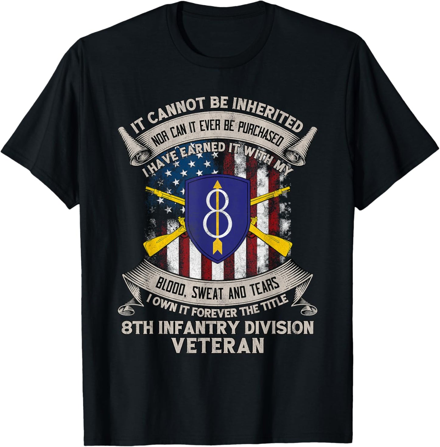 8th Infantry Division Veteran Bad Kreuznach Germany Gift Tee T-Shirt