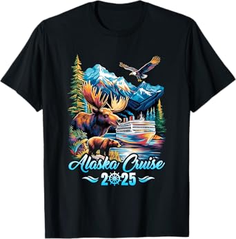 Alaska Cruise 2025 Matching Family Friends Group Alaskan T-Shirt