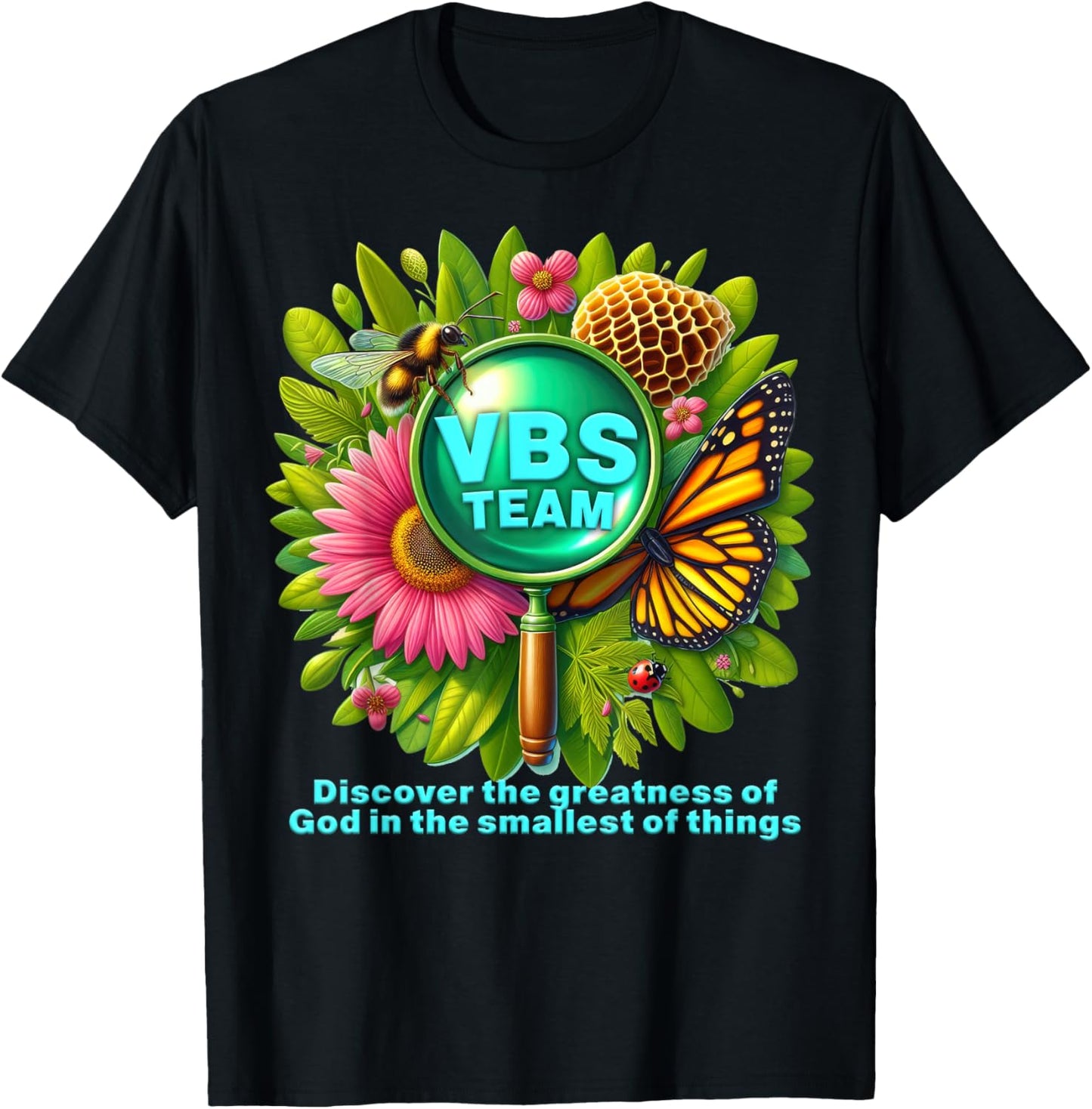 VBS Crew Magnified VBS 2025 Vacation Bible School Christian T-Shirt