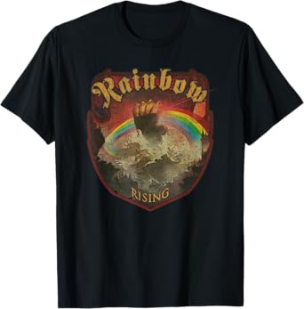 Vintage Rainbow Rising 70s Music Demon Hard Rock T-Shirt