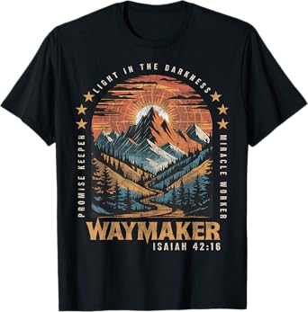 Vintage Waymaker Promise Keeper Miracle Worker Christian T-Shirt