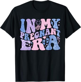 in My Pregnant Era Funny Pregnancy Announcement Pregnant Mom T-Shirt