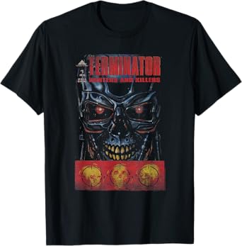 The Terminator Hunters & Killers Vintage Illustration Movie T-Shirt