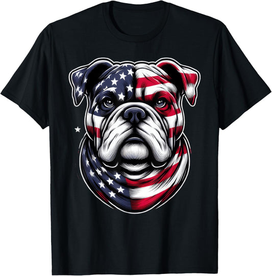 American Bulldog Shirt - Patriotic & Loyal Companion Tee T-Shirt
