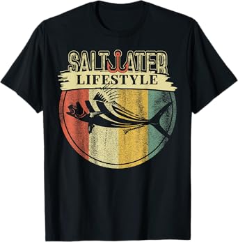 Saltwater Rooster Fishing Sport Game Fish Lover Fisherman T-Shirt