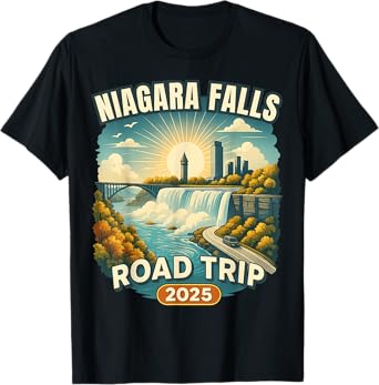 Family Vacation Souvenir Niagara Falls Road Trip 2025 T-Shirt