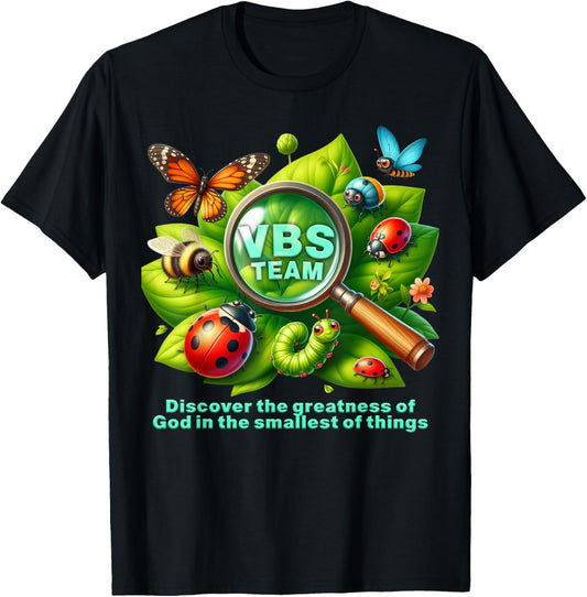 VBS 2025 Magnified VBS Vacation Bible School Christian Camp T-Shirt