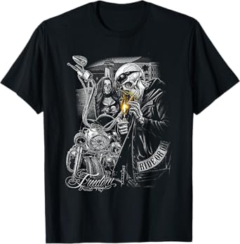 MOTORCYCLE MOTOR CYCLE MOTORCYCLE MECHANIC HALLOWEEN SCARY T-Shirt