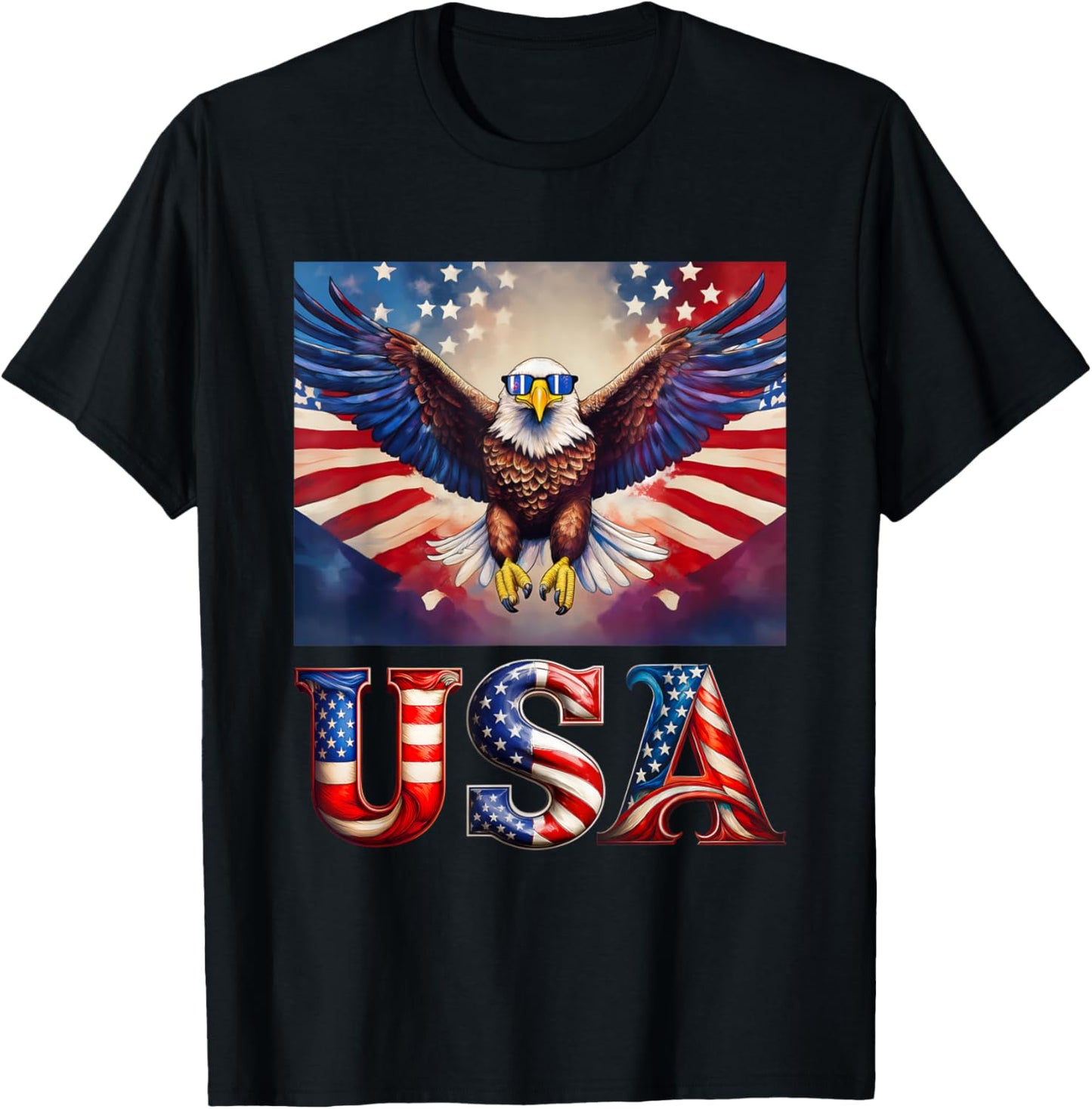 4th Of July Patriotic Bald Eagle Usa 'merica Men & Women T-shirt