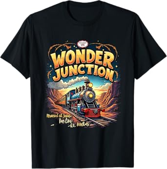 Vintage Wonder Junction VBS Train Theme Christian Graphic T-Shirt