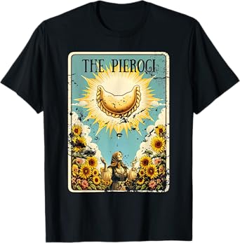 Pierogi Tarot Card Funny Polish Food Polska Pierogies Lover T-Shirt