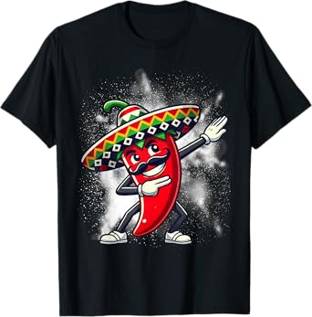 Funny Dabbing Chili Mexican Pepper Dab T-Shirt